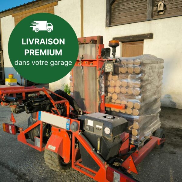 Livraison à domicile bois de chauffage densifié Wooday
