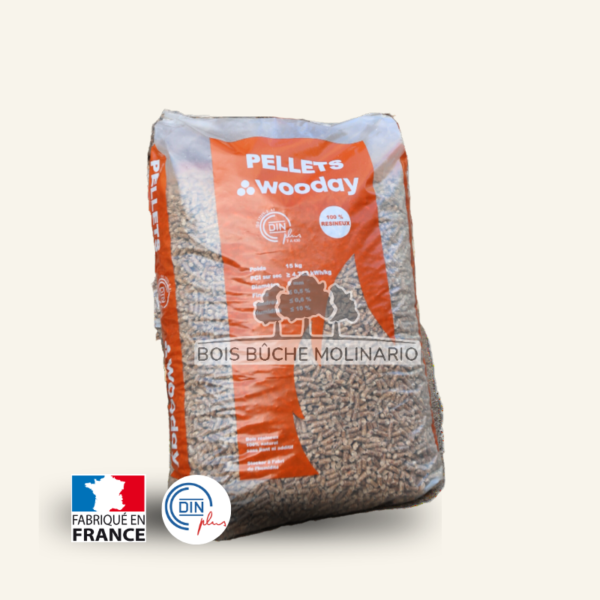 Granulés de bois Wooday - Sac de 15kg