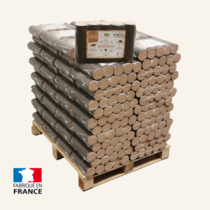 Bûches compressées premium 100% hêtre - Palette de 104 packs